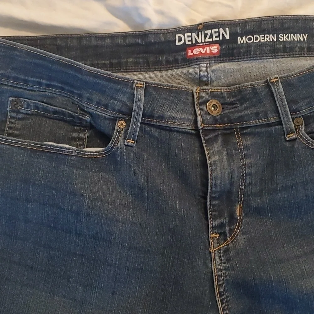 Denizens Levi Modern Curvy Dark Blue 5 Pocket Jeans